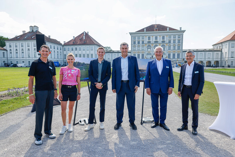 Donnerstag, 18. Juni 2026; Weiterer Meilenstein für Olympische und Paralympische Spiele in München: Ministerpräsident Dr. Markus Söder, Sportminister Joachim Herrmann und Münchner Oberbürgermeister Dominik Krause haben den Vertreterinnen und Vertretern der Bundesverbände des olympischen Spitzensports, des Deutschen Olympischen Sportbundes (DOSB) sowie des Deutschen Behindertensportverbands (DBS) das vertiefte Bewerbungskonzept für Olympische und Paralympische Sommerspiele in München 20XX vorgestellt.