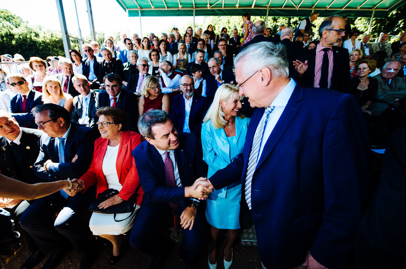 Sonntag, 1. Juli 2018, Tag der Franken in Ansbach. F�r die drei Franken Landtagspr�sidentin Barbara Stamm, Ministerpr�sident Dr. Markus S�der und Innenminister Joachim Herrmann ein fester Termin jedes Jahr. 