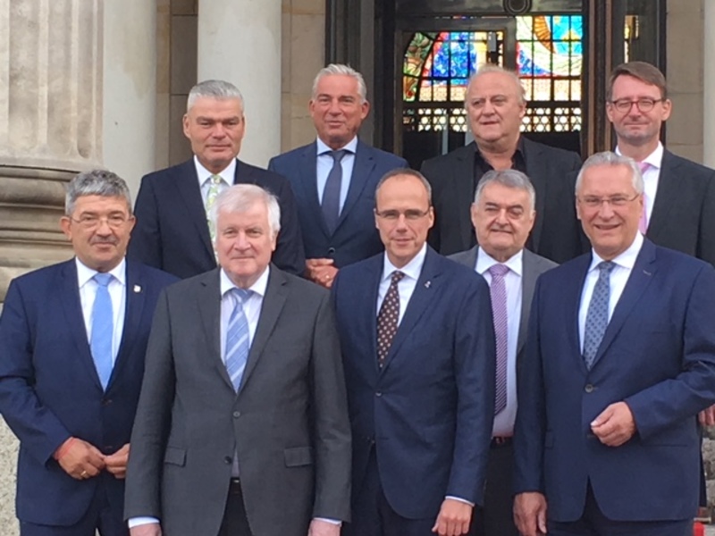 Freitag, 7. September 2018: Innenminister Joachim Herrmann nimmt an der Konferenz der Innenminister und -senatoren der unionsregierten Bundesl�nder (B-IMK) in Hessen teil. 
Foto: Bayerisches Staatsministerium des Innern und f�r Integration