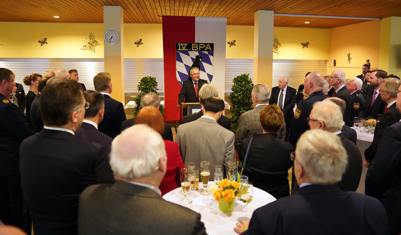 Montag, 14. Januar 2019; Innenminister Joachim Herrmann bedankt sich anl�sslich des Neujahrsempfangs des Freundeskreis der IV. BPA bei der Bereitschaftspolizei f�r Ihren gro�artigen Einsatz im vergangenen Jahr. 
Foto: Bay. Bereitschaftspolizei