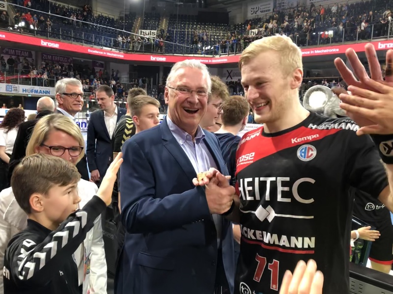 Donnerstag, 28. Februar 2019, Arena in N�rnberg; HCE gegen Rhein-Neckar-L�wen. Sensationelles Unentschieden gegen den Tabellendritten - herzlichen Gl�ckwunsch!