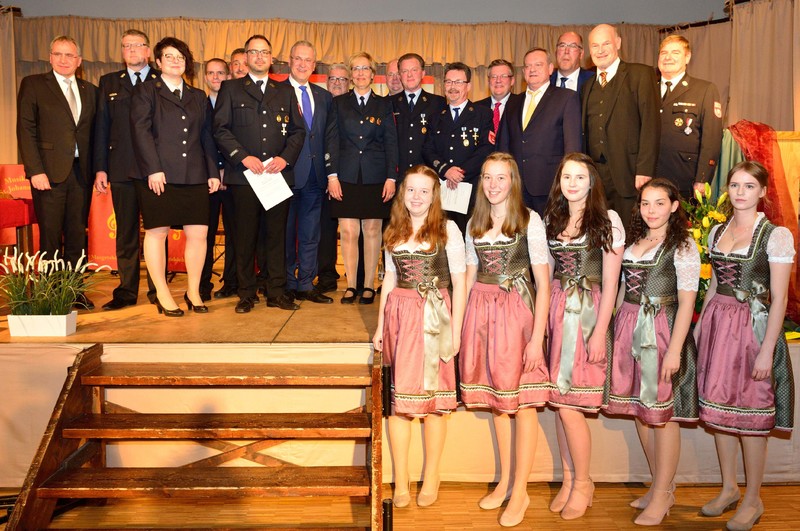 Samstag, 6. April 2019; Bayerns Innenminister Joachim Herrmann gratuliert zum 150-j�hrigen Jubil�um: 