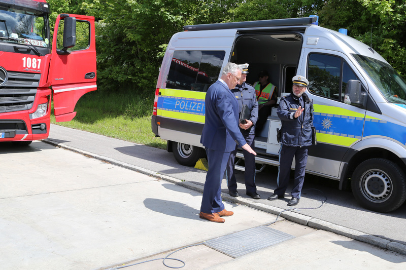 Montag, 13. Mai 2019, A9 Fahrenzhausen; Pr�ventive Abfahrtskontrollen im gewerblichen G�terverkehr. 