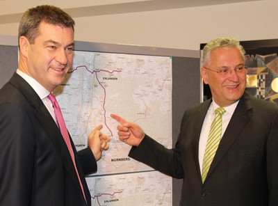 Gemeinsam mit Finanzminister Dr. Markus S�der im Oktober 2014 klare Ansage: Der Freistaat Bayern wird das Stra�enbahnprojekt N�rnberg-Erlangen-Herzogenaurach bestm�glich f�rdern. Es ist sinnvoll und wichtig f�r die gesamte Region.