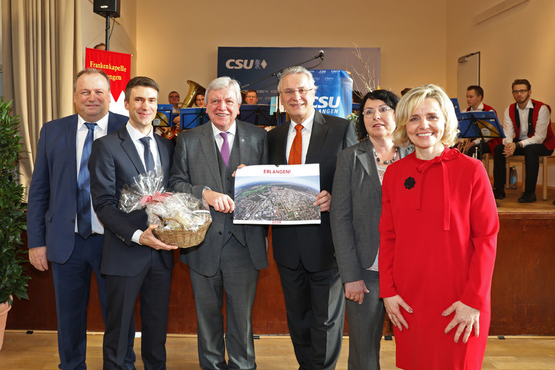 14. Januar 2018 Neujahrsempfang der CSU Erlangen und Erlangen-H�chstadt mit dem hessischen Ministerpr�sident Volker Bouffier im Studentenwerk in Erlangen