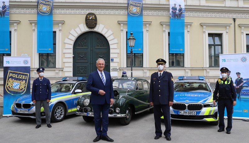 Donnerstag, 22. April 2021; Seit April 1946 sorgt die Bayerische Polizei f�r Sicherheit im Freistaat. 