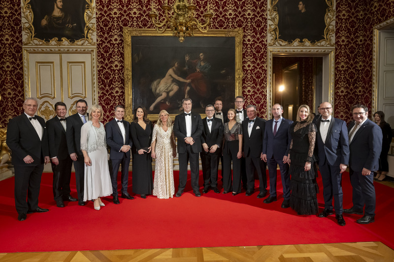 Freitag, 12. Januar 2024; Traditioneller Start ins neue Jahr mit dem bayerischen Kabinett beim Neujahrsempfang des Bayerischen Ministerpr�sidenten Dr. Markus S�der in der M�nchner Residenz. Copyright: Bayerische Staatskanzlei