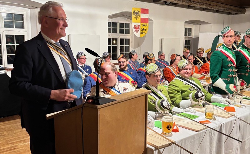 Montag, 6. Januar 2025; Gute Stimmung beim Dreikönigskommers des Cartellverbands der Katholischen Deutschen Studentenverbindungen im baden-württembergischen Aulendorf