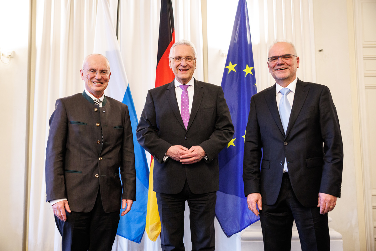Karl Michael Scheufele, Joachim Herrmann, Dr. Erwin Lohner